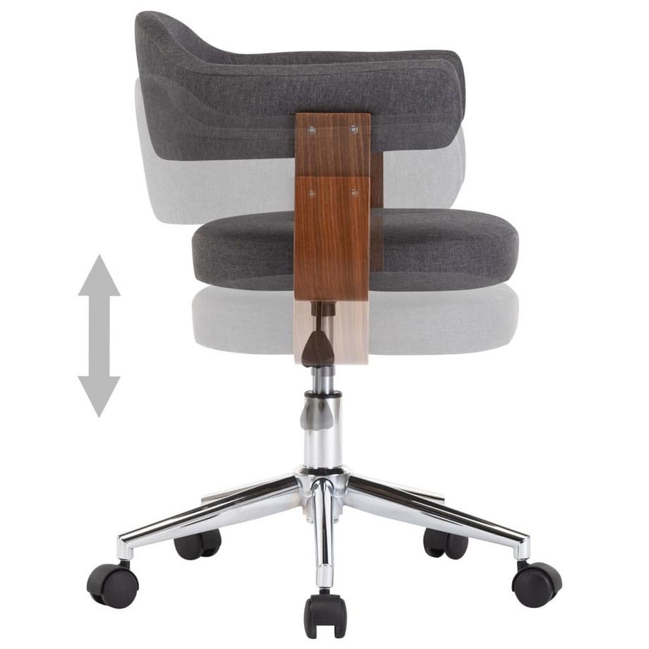 VidaXL Chaise de bureau tissu  