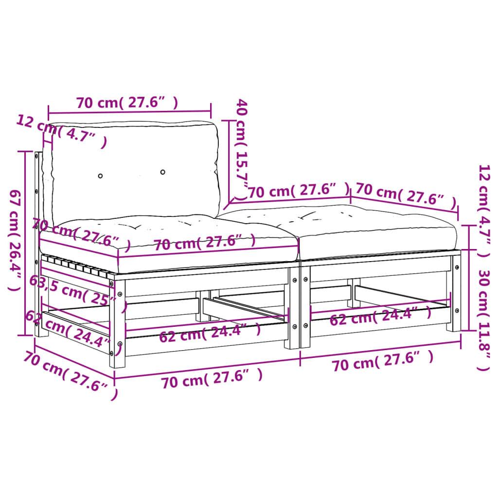 VidaXL Gartensofa imprägniertes kiefernholz  