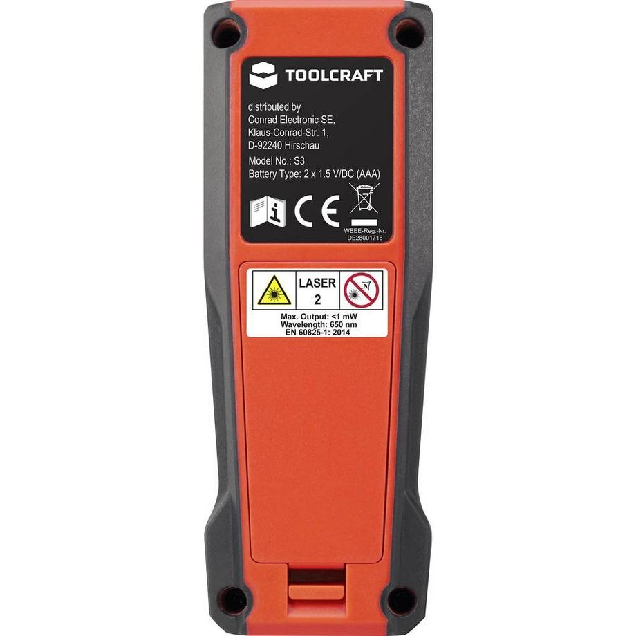 TOOLCRAFT  Laser-Distanzmesser 20 Meter 