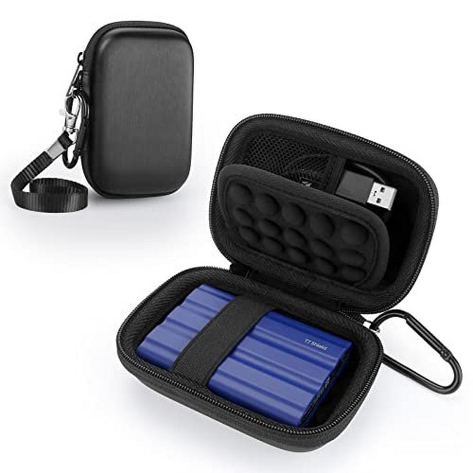 Only-bags.store  Gehäuse für Samsung T7 / T7 Touch / T7 Shield Portable SSD 500GB 1TB 2TB, stoßfestes 
