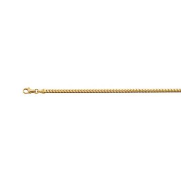 Collier gourmette or jaune 750, 3.6mm, 45cm