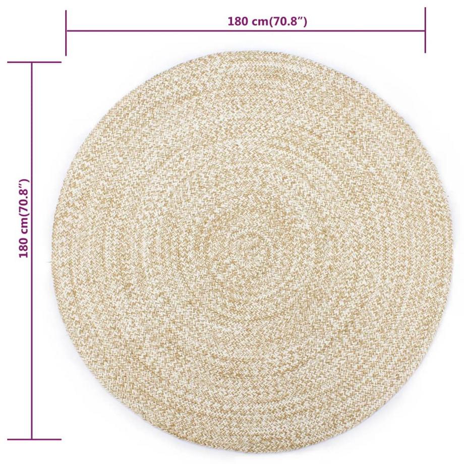 VidaXL Tapis jute  