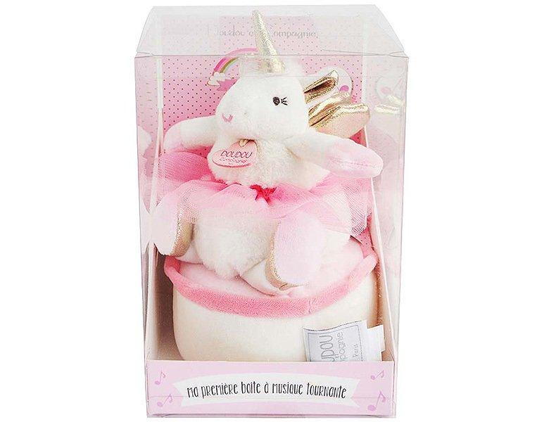 DouDou et compagnie  Musikspieldose Einhorn (17cm) 