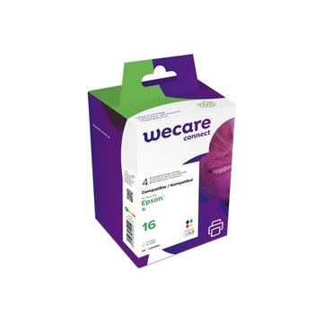 WECARE Multipack rebuilt CMYBK T162640WE z.Epson WF2010 5.7/3x3.2ml