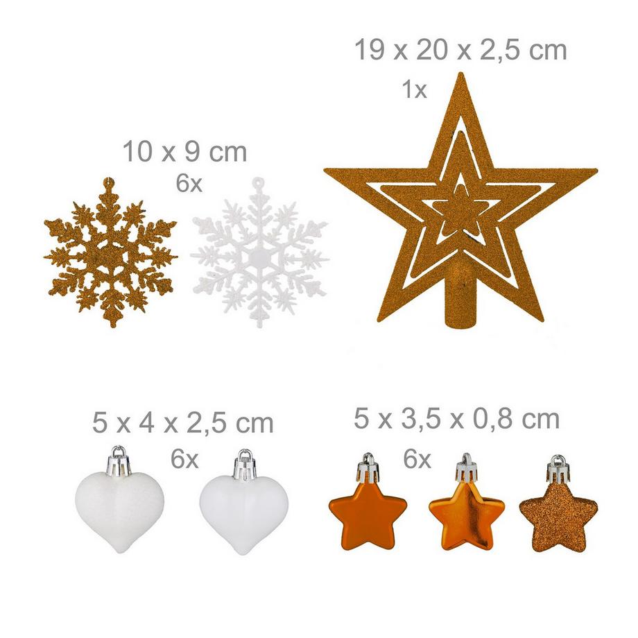 Northix Set di ornamenti per l'albero di Natale  