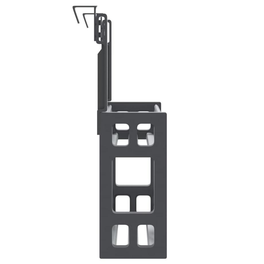 VidaXL Organisateur sous évier aluminium  