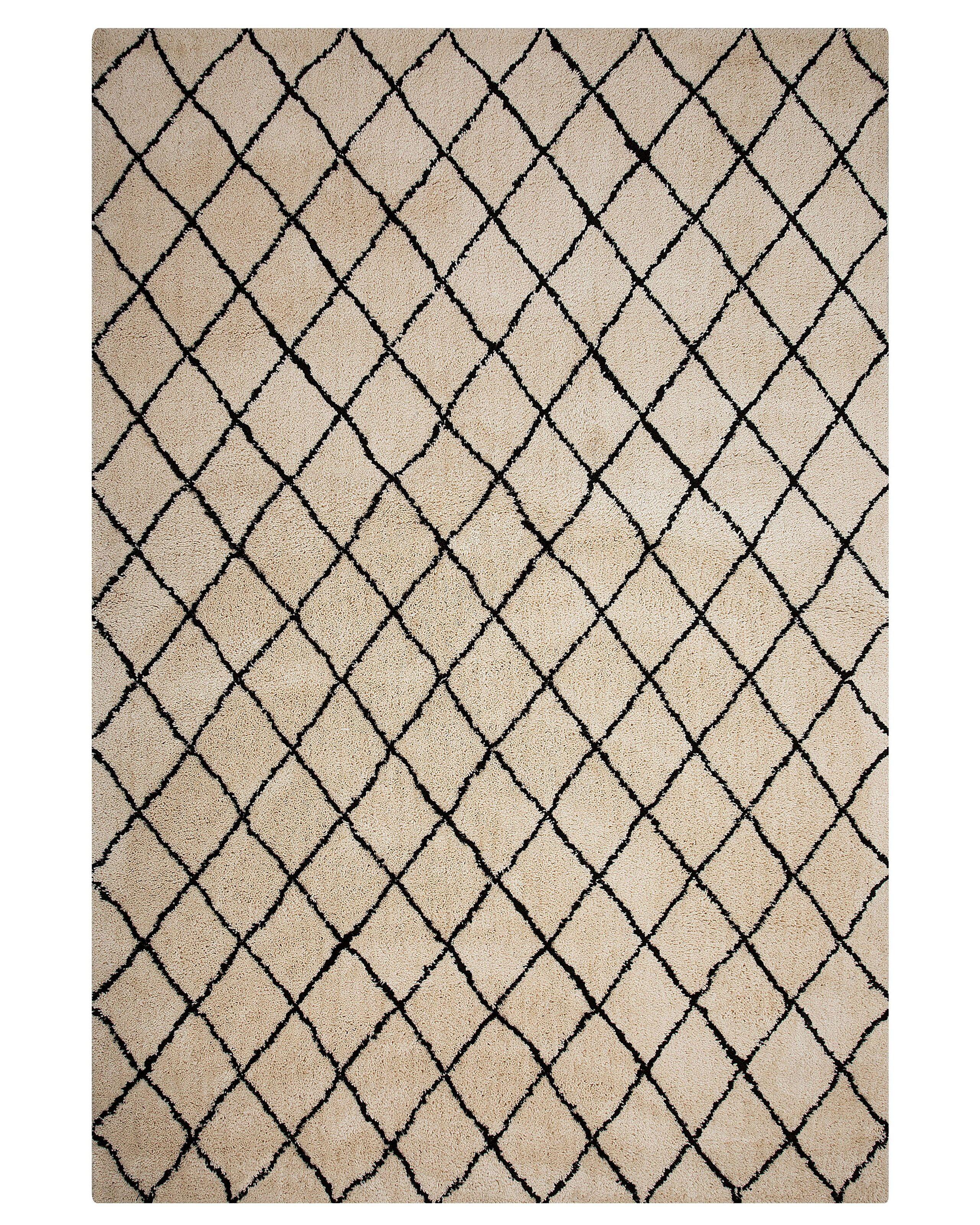 Beliani Tapis en Polyester Moderne MIDYAT  