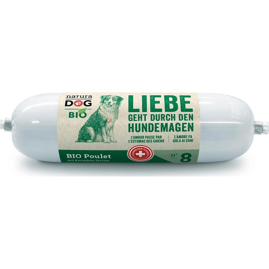 NaturaDog  BIO SUISSE poulet aux pomme de terre, 400g 
