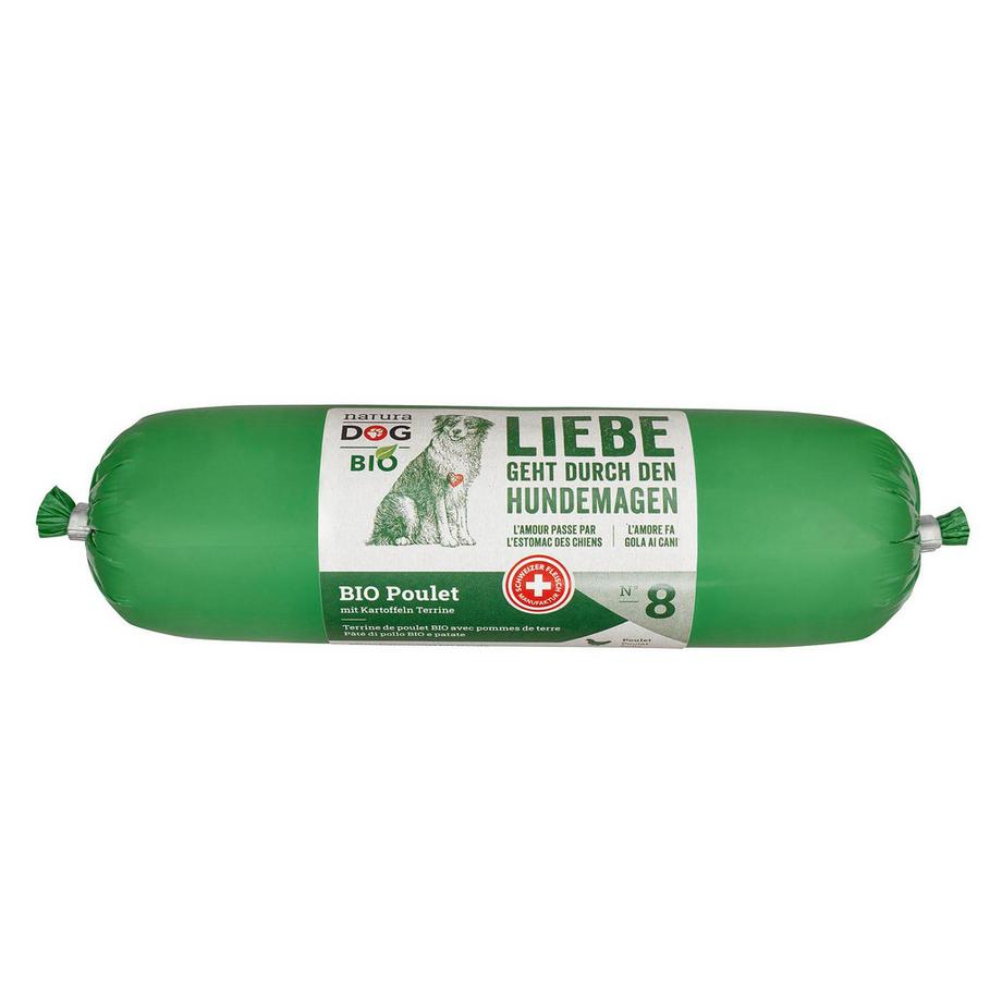 NaturaDog  BIO SUISSE poulet aux pomme de terre, 400g 