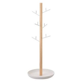 Yamazaki  Arbre à bijoux avec 6 branches et socle récipient 