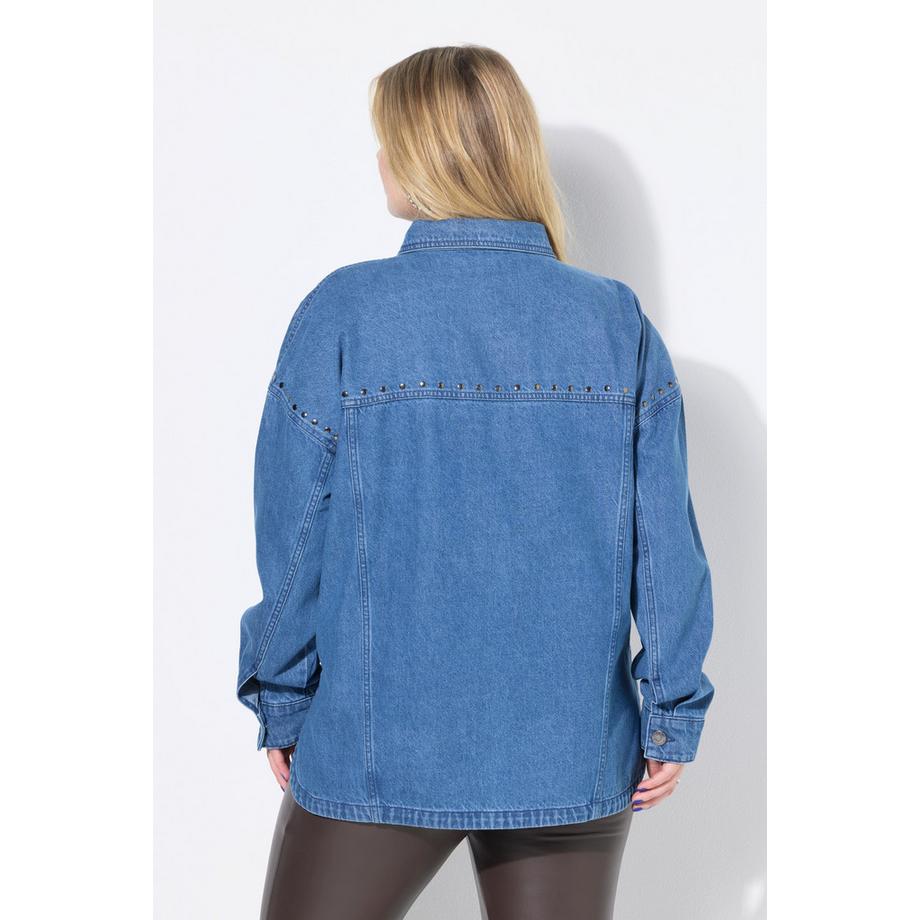 Studio Untold Chemise en jean oversize Rivets fantaisie  