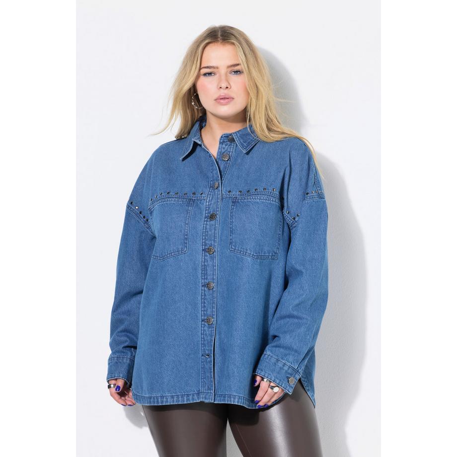 Studio Untold Chemise en jean oversize Rivets fantaisie  