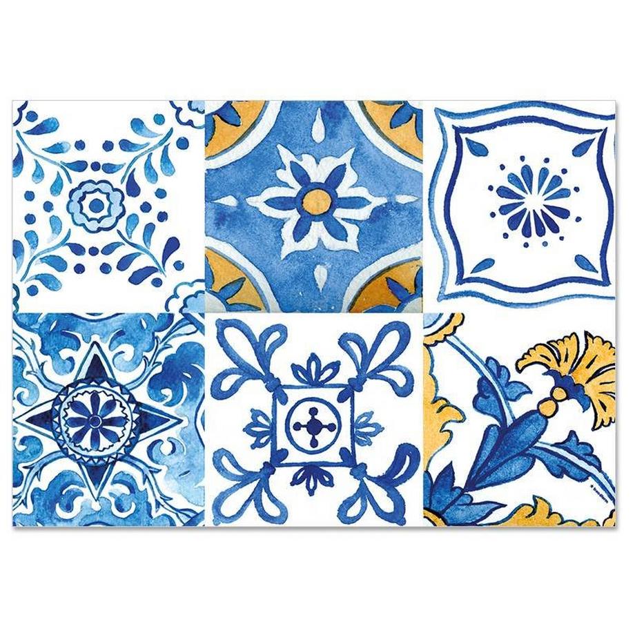 trendform Papiertischset AZULEJOS 4 Sujets à 12 Blatt  