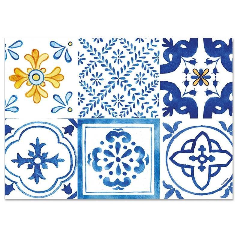 trendform Papiertischset AZULEJOS 4 Sujets à 12 Blatt  