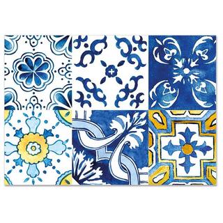 trendform Papiertischset AZULEJOS 4 Sujets à 12 Blatt  