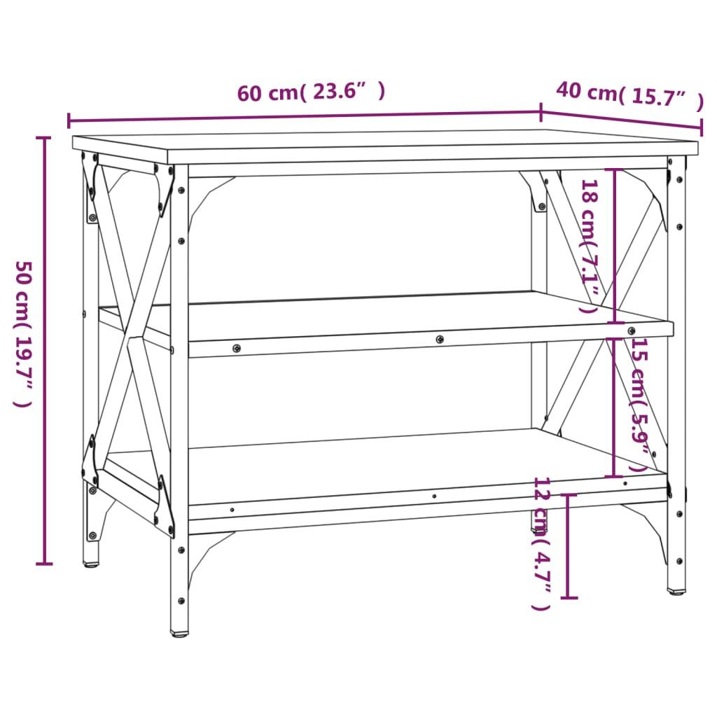 VidaXL Meuble tv bois d'ingénierie  