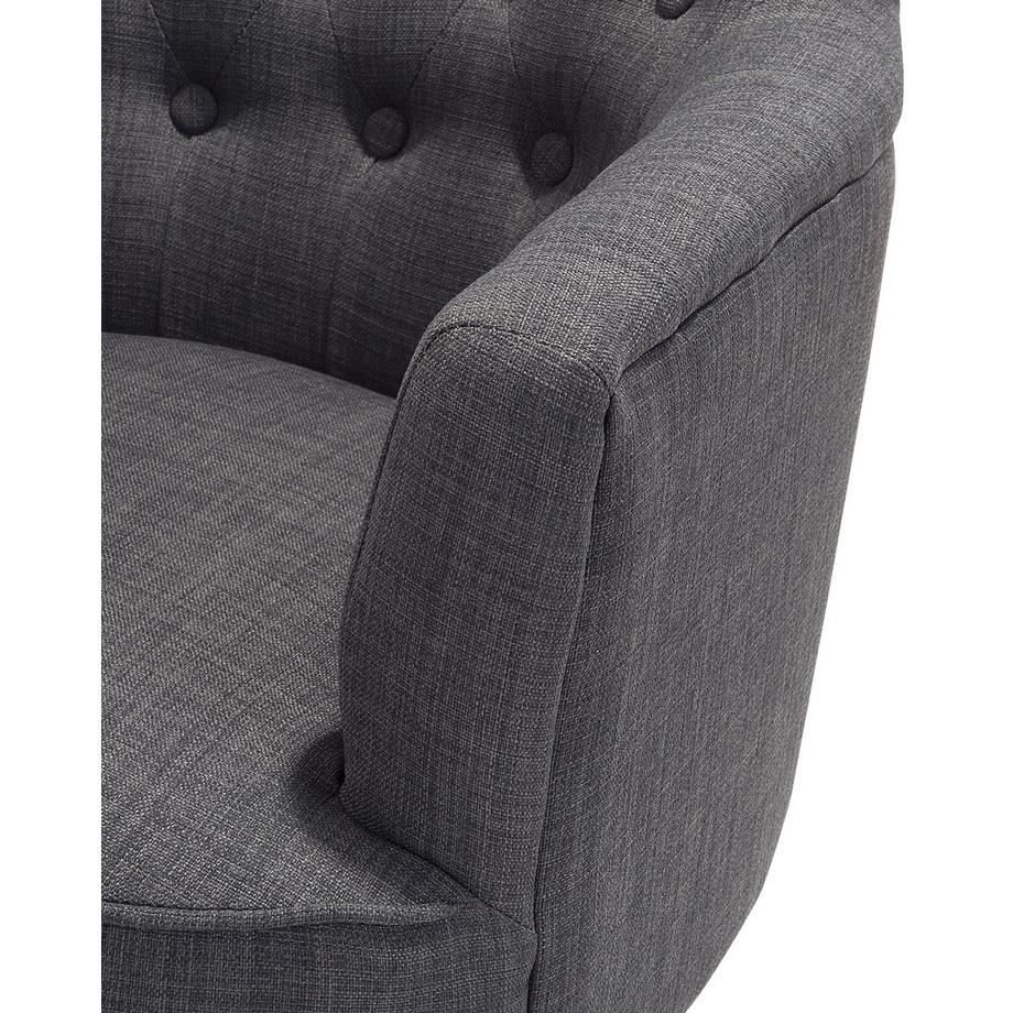 Beliani Fauteuil en Tissu Rétro ALESUND  