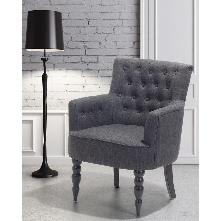 Beliani Fauteuil en Tissu Rétro ALESUND  