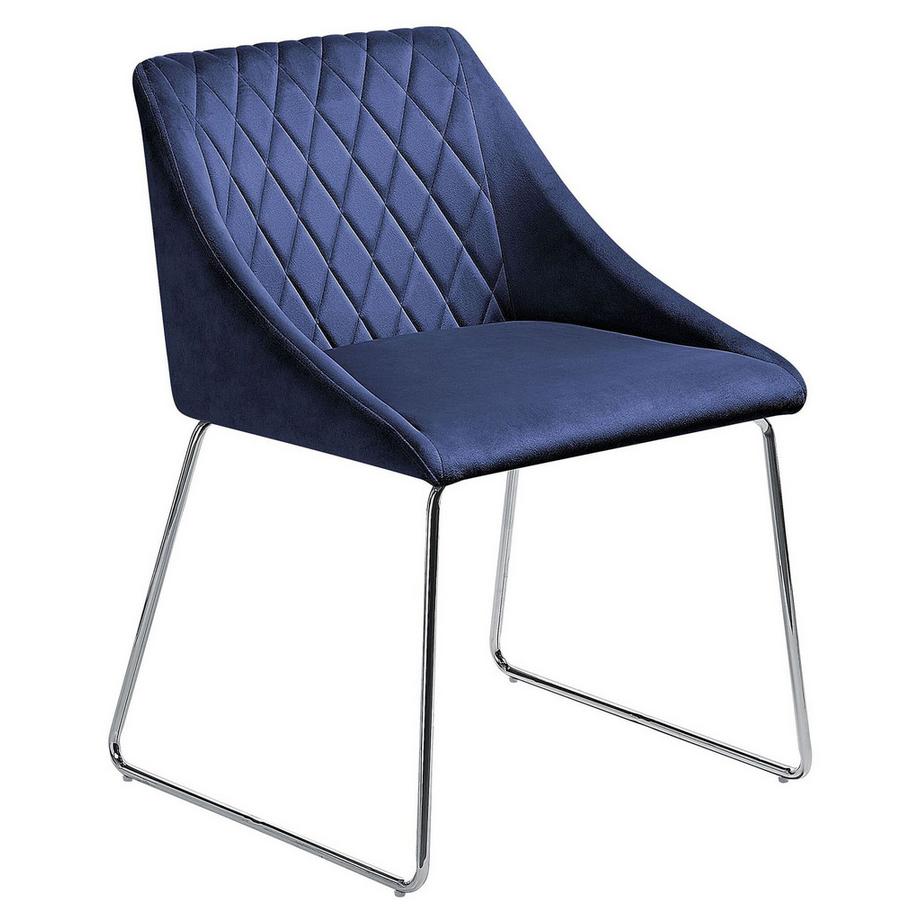 Beliani Esszimmerstuhl 2er Set aus Samtstoff Retro ARCATA  