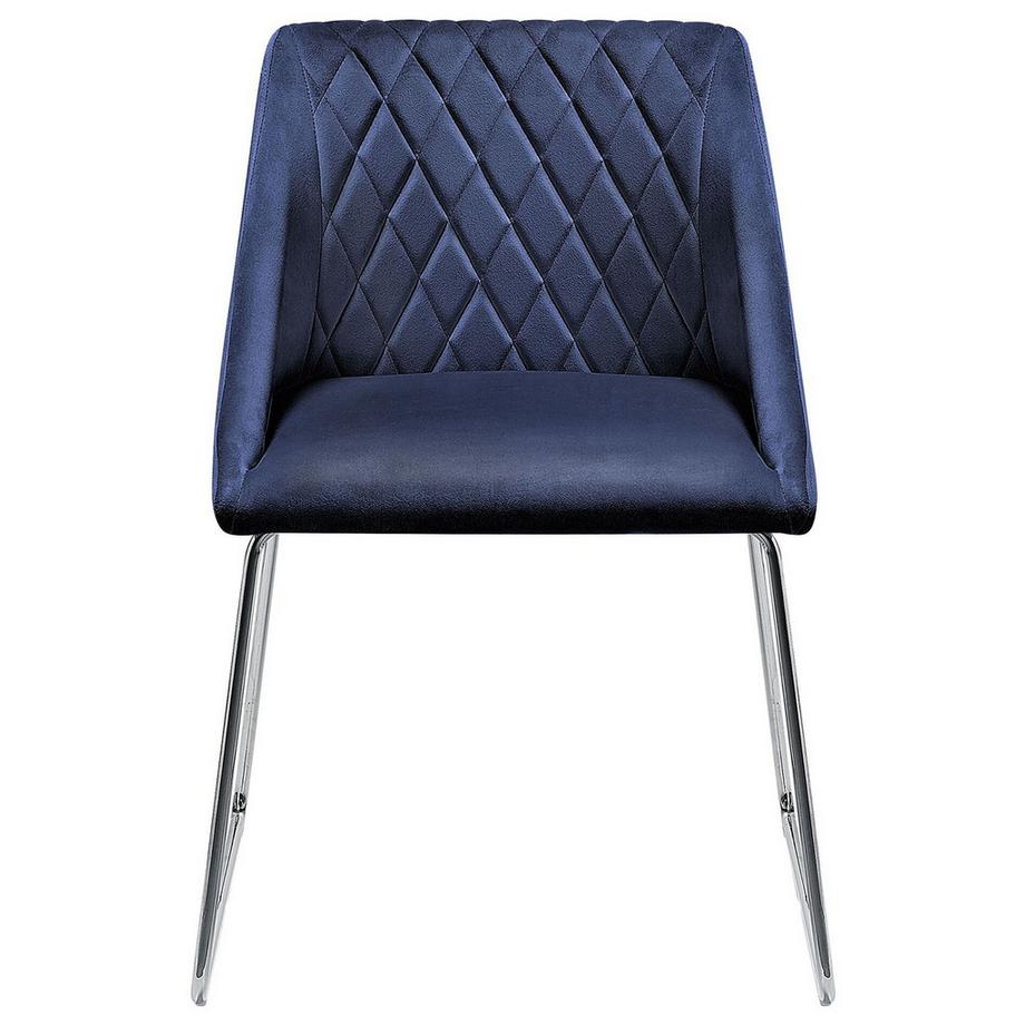 Beliani Esszimmerstuhl 2er Set aus Samtstoff Retro ARCATA  