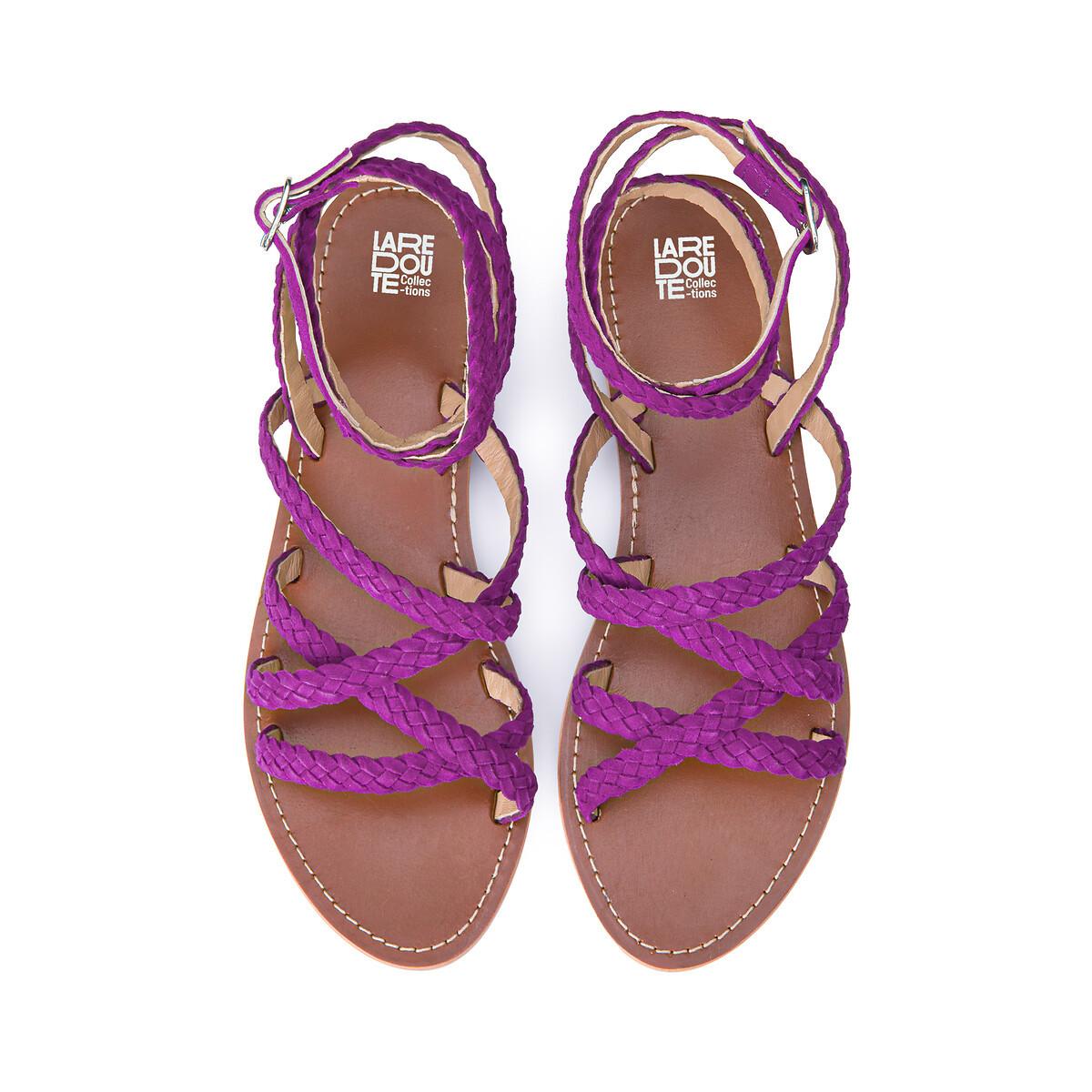 La Redoute Collections  Geflochtene Signature-Sandalen aus Leder 