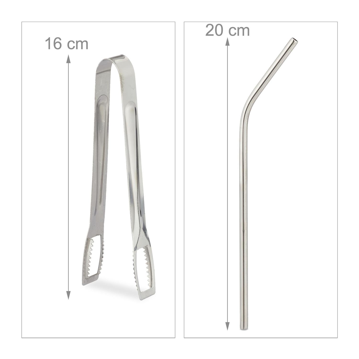 B2X 4 bicchieri con coperchi e cannucce, incluso secchiello per il ghiaccio 4 bicchieri con coperchio e cannucce incl. secchiello per il ghiaccio 