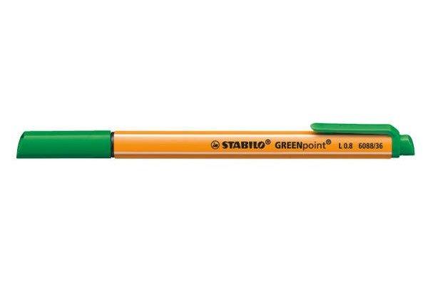 STABILO STABILO Faserschr. GREENpoint 0,8mm 6088/36 grün  