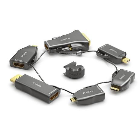 PureLink  PureLink IQ-AR210 cavo e adattatore video 6 x HDMI Nero, Oro 