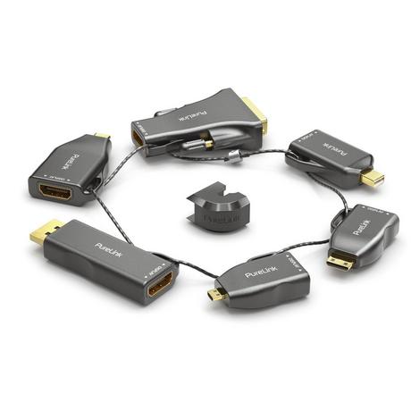 PureLink  PureLink IQ-AR210 Videokabel-Adapter 6 x HDMI Schwarz, Gold 