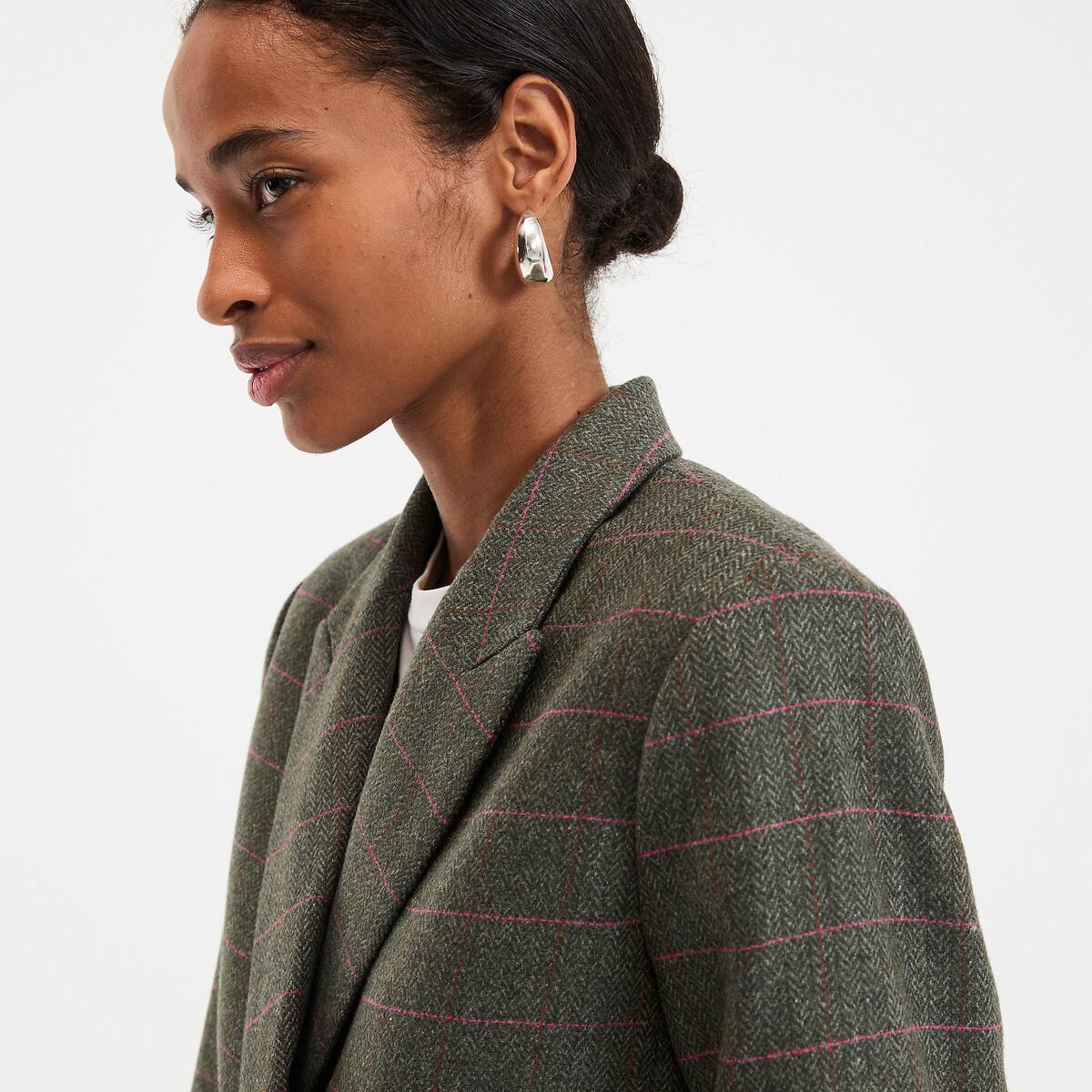 La Redoute Collections Blazer lungo a quadri  