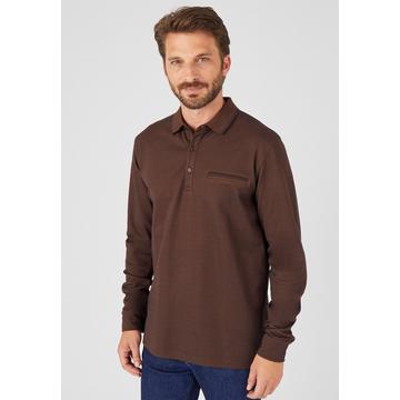 Polo-Shirt mit langen Ärmeln Jersey