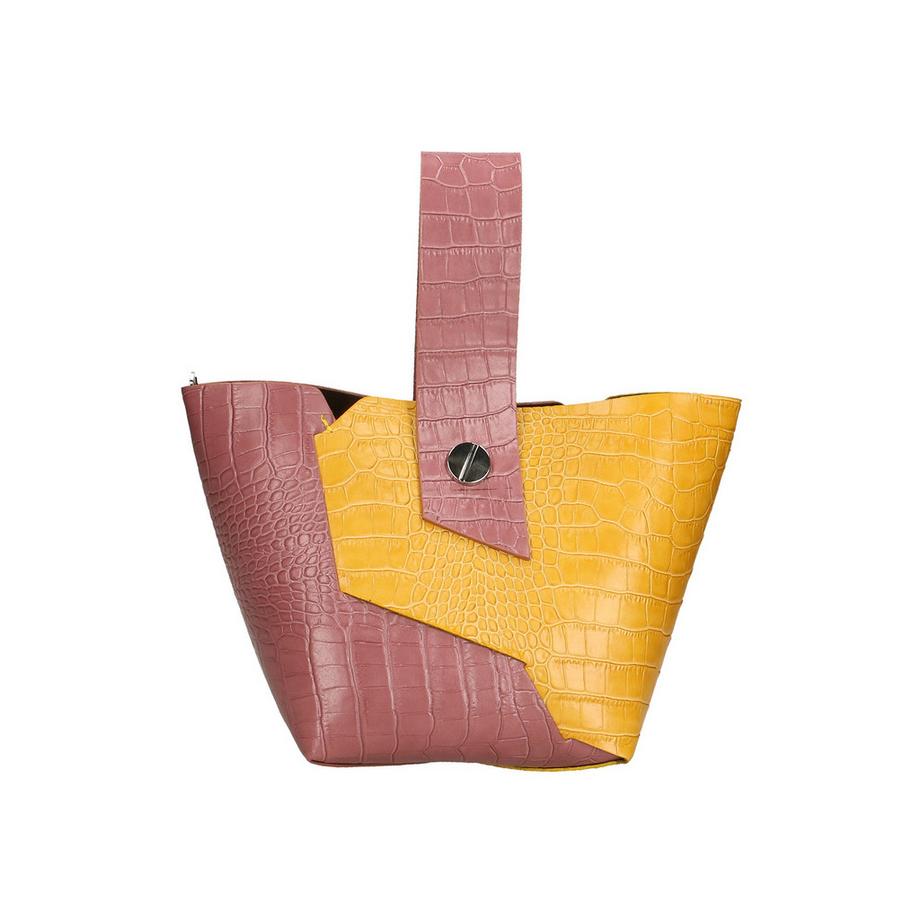 Gave Lux Sac à main gaufré crocodile  