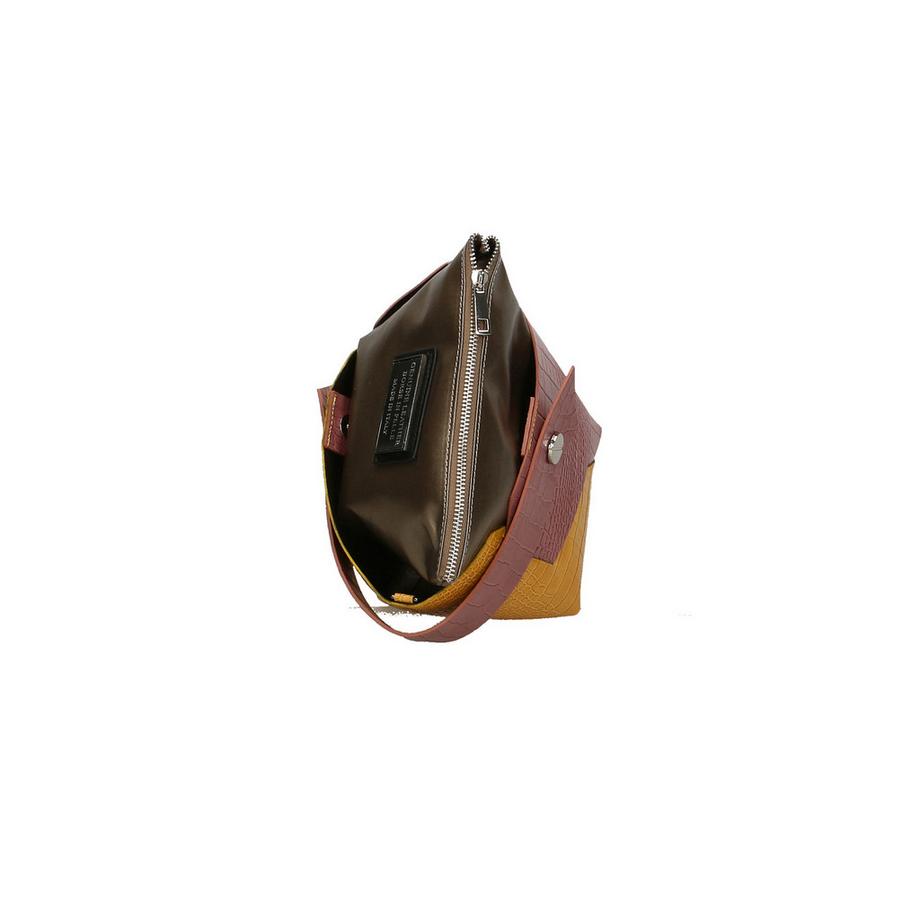 Gave Lux Sac à main gaufré crocodile  