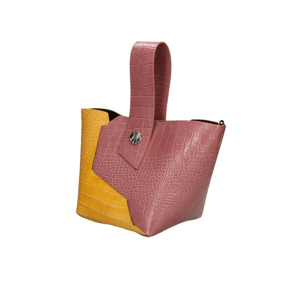 Gave Lux Sac à main gaufré crocodile  