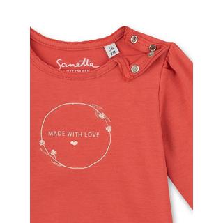 Sanetta Fiftyseven  Baby Mädchen-Shirt langarm Family Stork Rot 