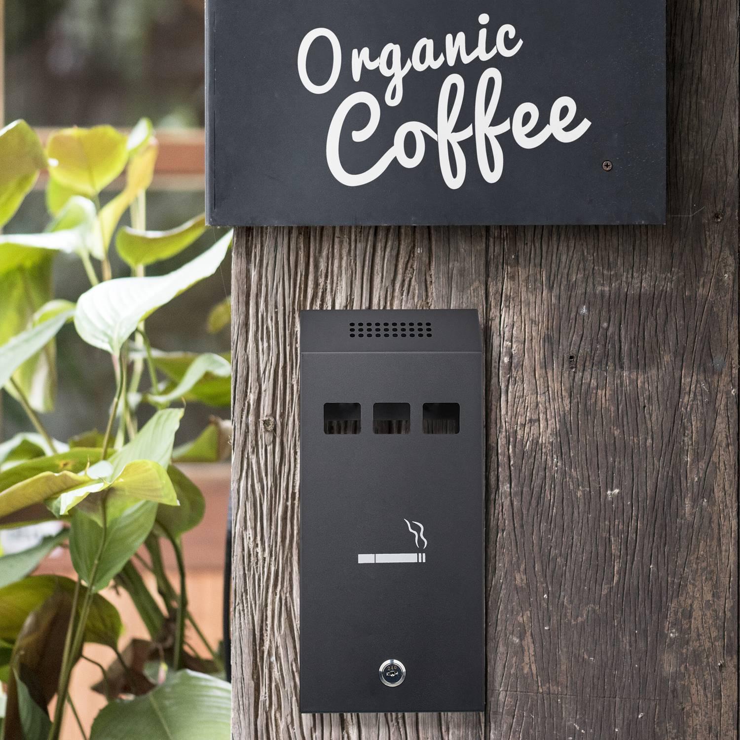 Northio Cendrier mural noir  