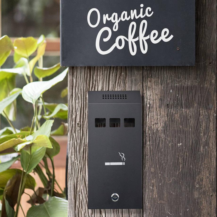 Northio Cendrier mural noir  