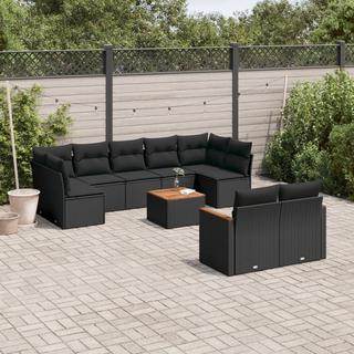 VidaXL set divano da giardino Polirattan  