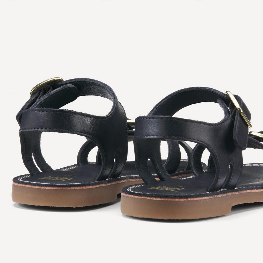 La Redoute Collections Sandales en cuir à boucle  