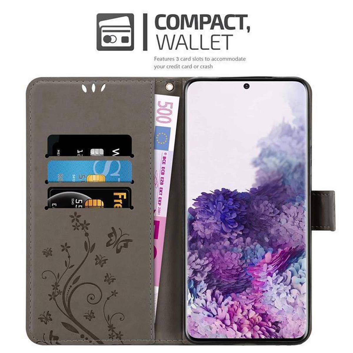 Cadorabo  Hülle für Samsung Galaxy S20 Blumen Design Magnetverschluss 