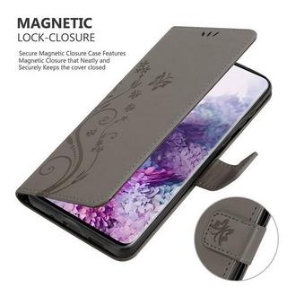 Cadorabo  Housse compatible avec Samsung Galaxy S20 - Coque de protection au design floral avec fermeture magnétique, fonction de support et emplacements pour cartes 