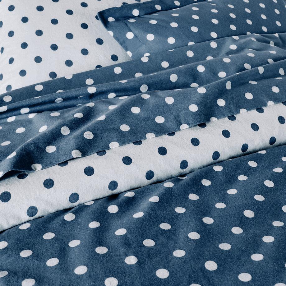 La Redoute Intérieurs Clarisse Getupftes Flanell Fixleintuch  