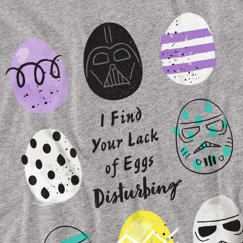 STAR WARS Your Lack Of Easter Eggs Disturbing T-Shirt Maniche Lunghe  