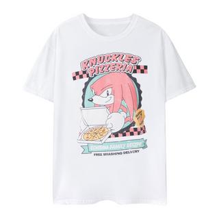 Sonic The Hedgehog  Tshirt KNUCKLES PIZZERIA 