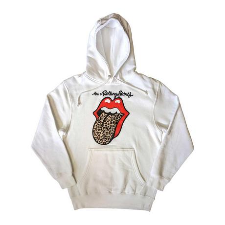 The Rolling Stones Leopard Tongue Felpa con Cappuccio  