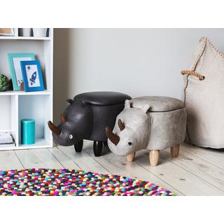 Beliani Hocker aus Kunstleder Modern RHINO  