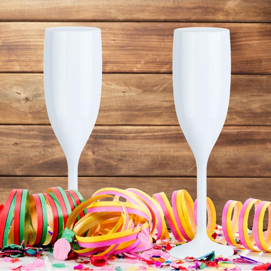 B2X Champagnergläser aus Kunststoff - 12er-Set  