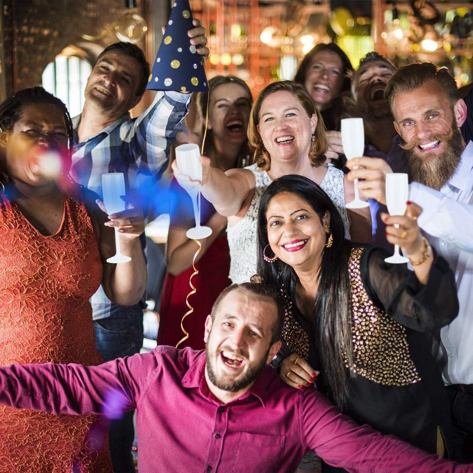 B2X Champagnergläser aus Kunststoff - 12er-Set  