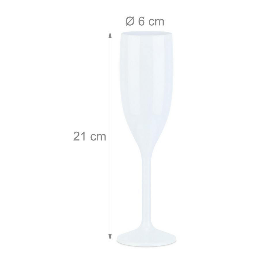 B2X Champagnergläser aus Kunststoff - 12er-Set  
