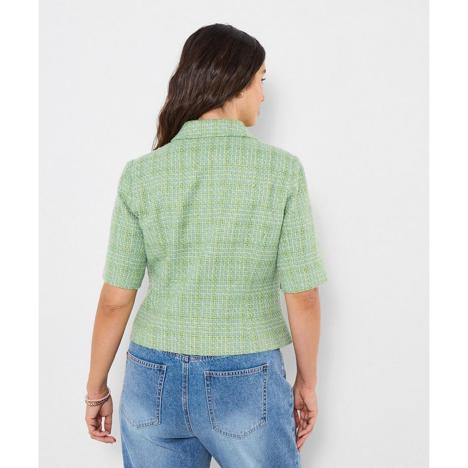 Joe Browns Kurzarm Knopfleiste Cropped Jacke  